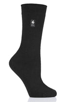 Heat Holders Holly Women's Ultra Lite Solid Thermal Crew Sock Black