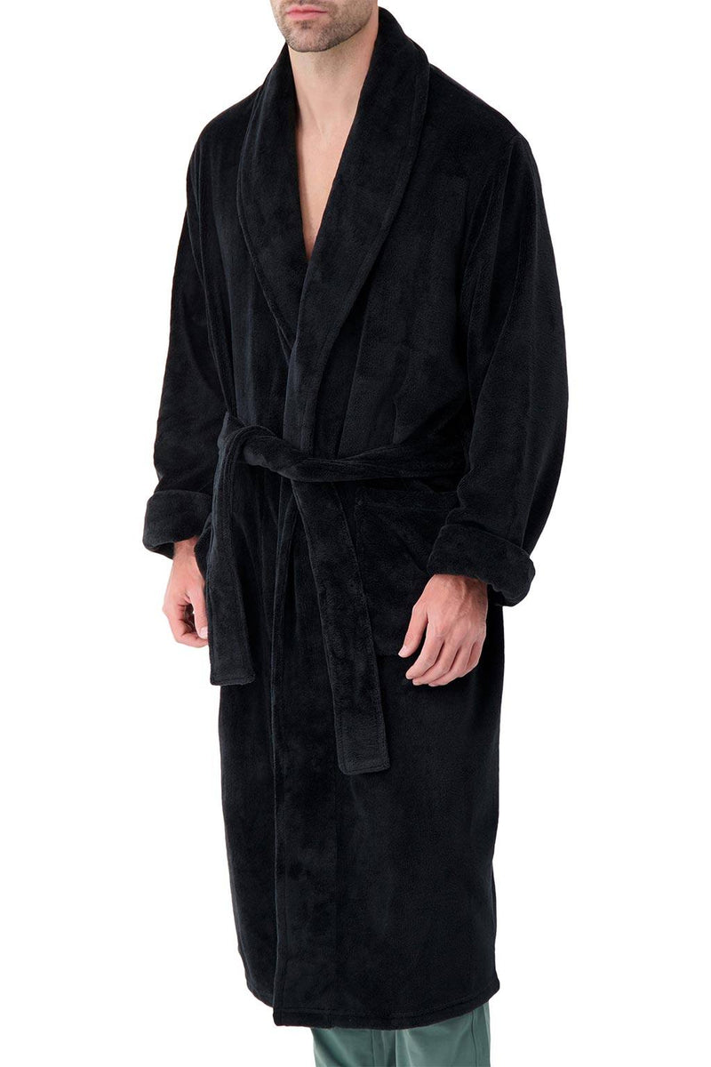 Heat Holders Men's Spa Robe Black - Model
