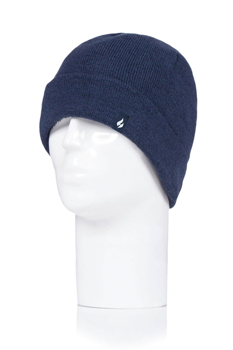 Heat Holders Men's Roll Up Thermal Hat Navy