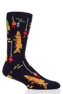 Men's LITE™ Jack Fishing Novelty Crew Socks