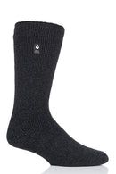 Heat Holders Men's Dunnock Original Twist Crew Thermal Sock Black/Charcoal