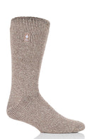 Heat Holders Men's Dunnock Original Twist Crew Thermal Sock Clay/Black