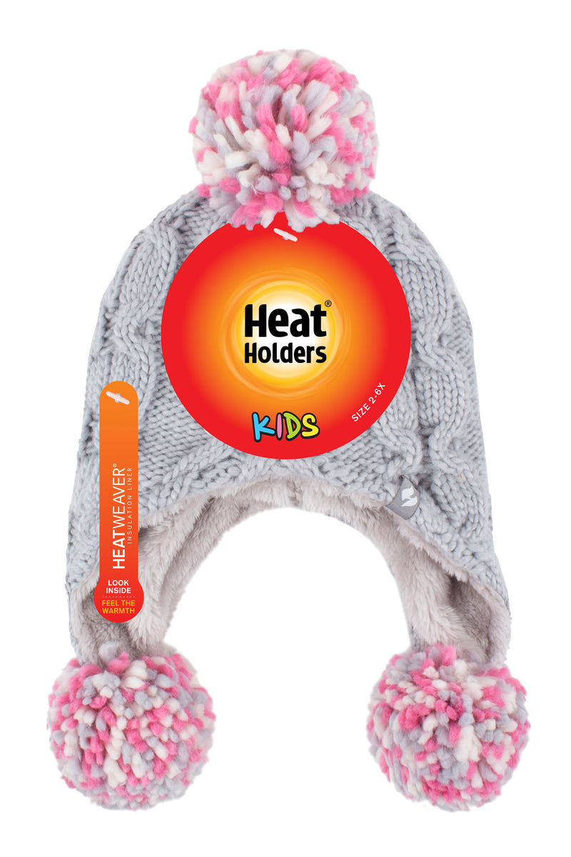 Heat Holders Kids Majestic Explorer Thermal Hat Frost Grey - Pack
