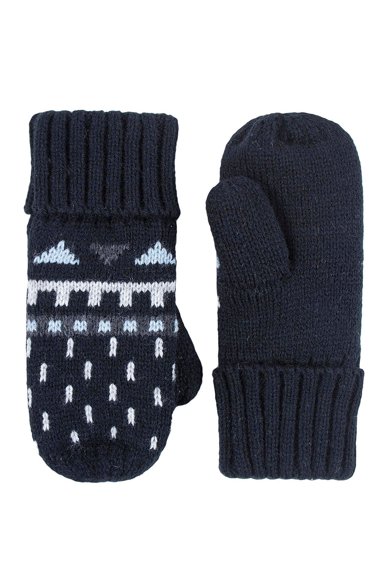 Heat Holders Kids Mountaineer Thermal Mitten Black