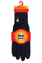 Heat Holders Kids Storm Rider Thermal Glove Black - Pack