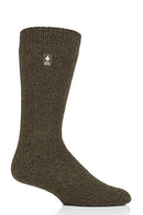 Heat Holders Men's Dunnock Original Twist Crew Thermal Sock Forest Green