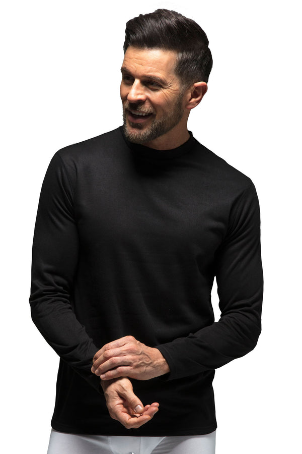 M O 3520 Poly-Blend Long Sleeve T-shirt - Heather Charcoal - L