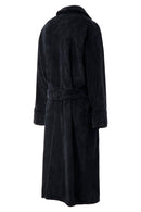 Heat Holders Men's Spa Robe Black - Side Rear