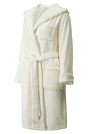 Heat Holders Women's Spa Robe Ivory - Side Front