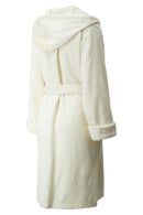 Heat Holders Women's Spa Robe Ivory - Side Rear