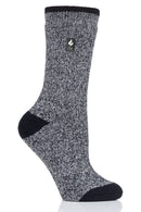 Heat Holders Women's Viola Lite Twist Thermal Crew Sock  Black