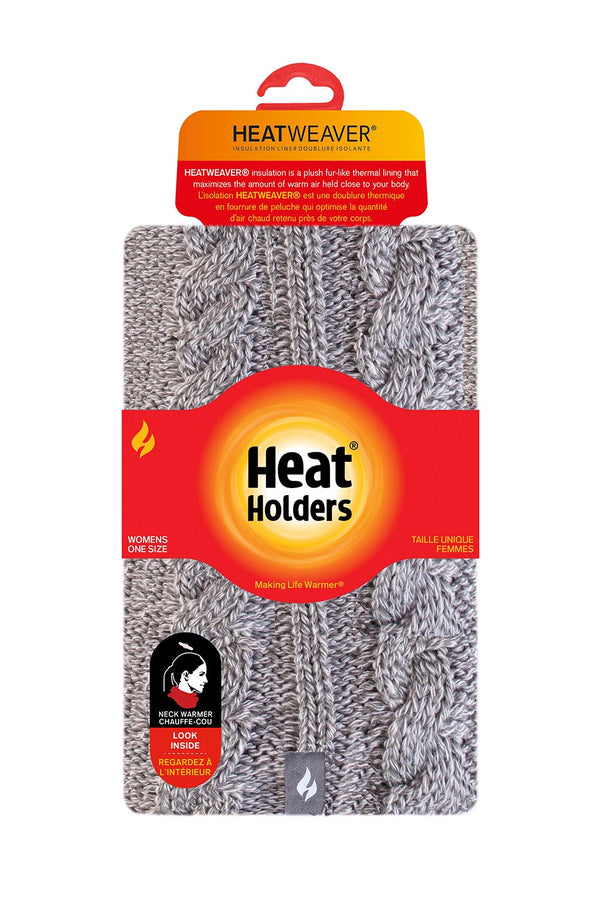 Heat Holders Women's Emily Thermal Neck Warmer Light Grey - Packaging
