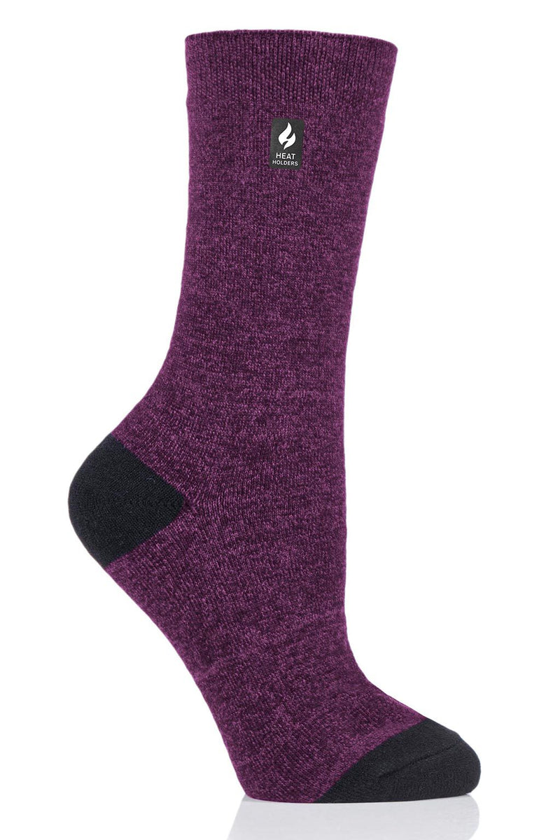 Heat Holders Women's Brenda Ultra Lite Twist Thermal Crew Sock Pink