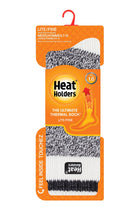 Heat Holders Men's Bunting Lite Cream Block Twist Thermal Crew Sock - Packaging