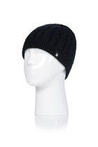 Heat Holders Women's Alesund Cable Knit Thermal Hat Black