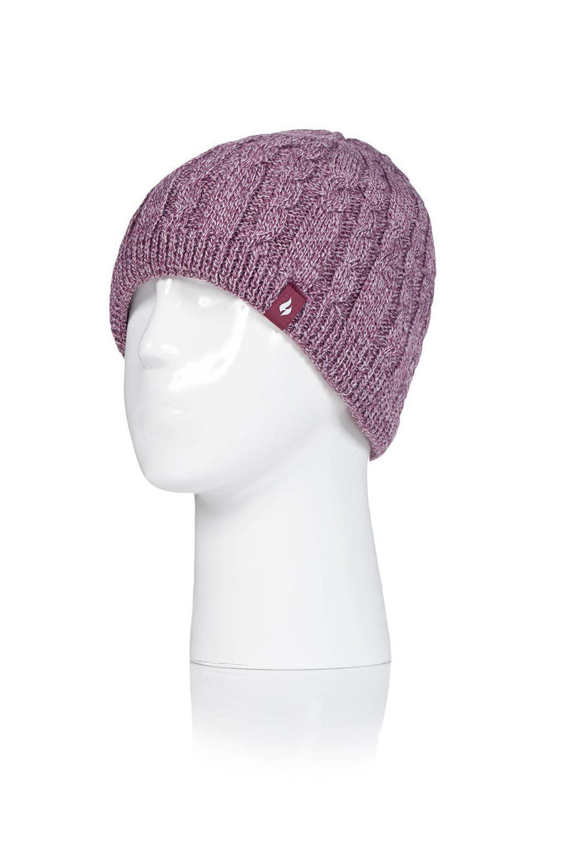 Women’s Polar Extreme Heat Marl Cable Knit Pom Hat