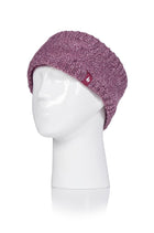 Heat Holders Women's Alta Cable Knit Thermal Headband Rose