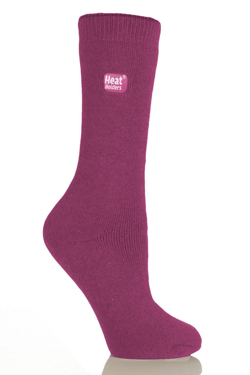 Heat Holders Womens Dahlia LITE Crew Socks Deep Fuchsia