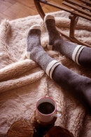 Heat Holders Jeffrey Mens Cream Block Twist Crew Lifestyle