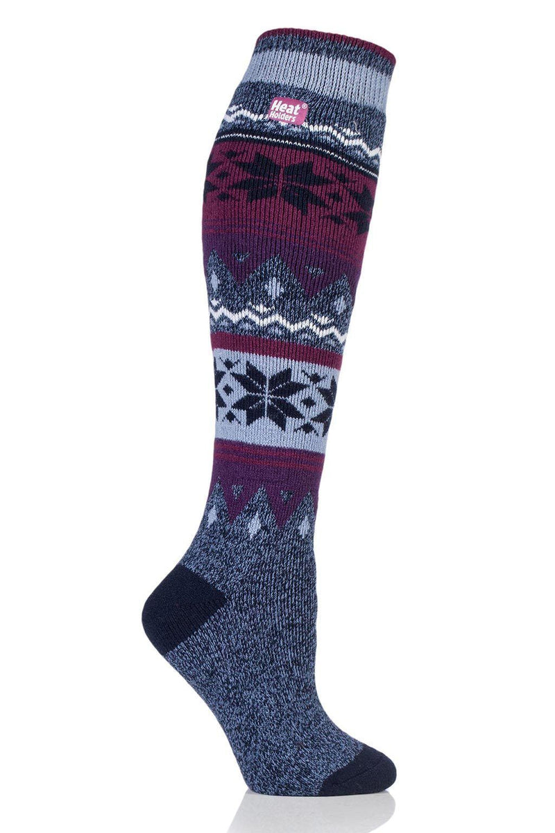 Navy/Lilac Fairisle